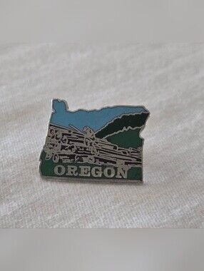 Vintage Oregon Logger Enamel Pin - MAFCO